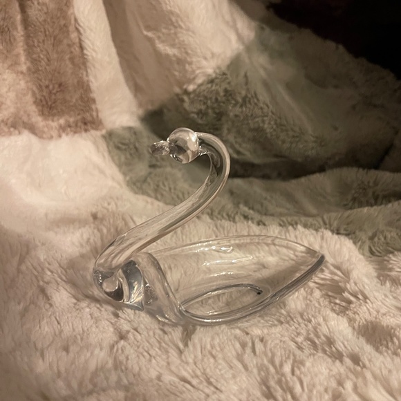 Vintage Duncan & Miller Pall Mall Swan Dish-Clear Glass - Picture 3 of 6
